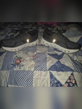 Size 10 On Running Black and White Women's Sneakers